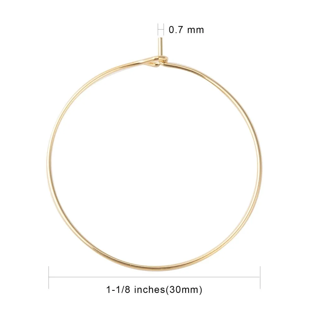 10 Surgical stainless steel hoops, 4 sizes available