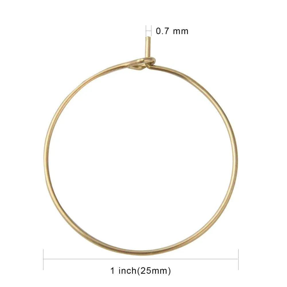 10 Surgical stainless steel hoops, 4 sizes available