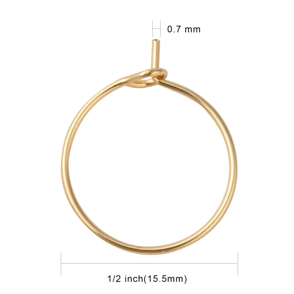 10 Surgical stainless steel hoops, 4 sizes available
