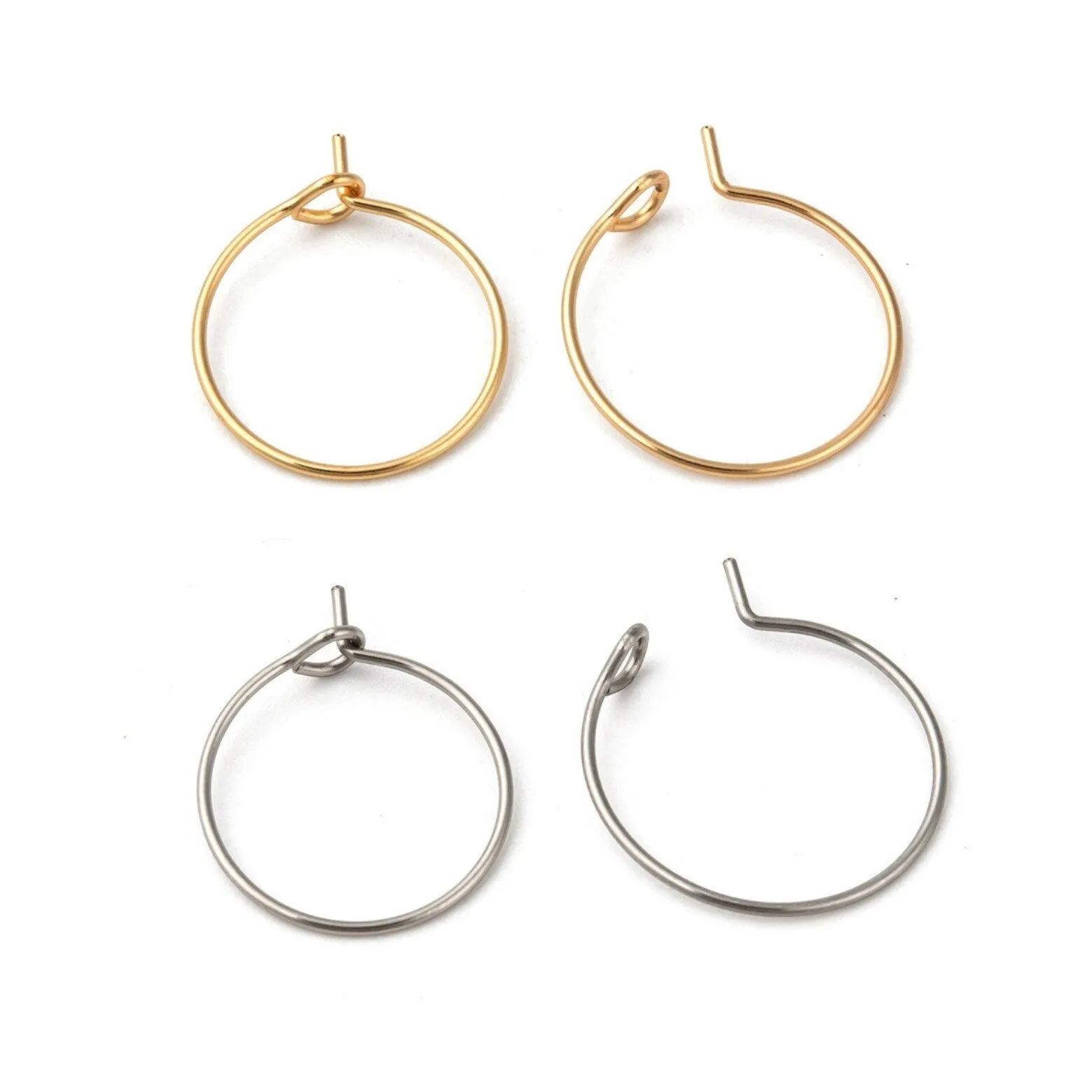 10 Surgical stainless steel hoops, 4 sizes available