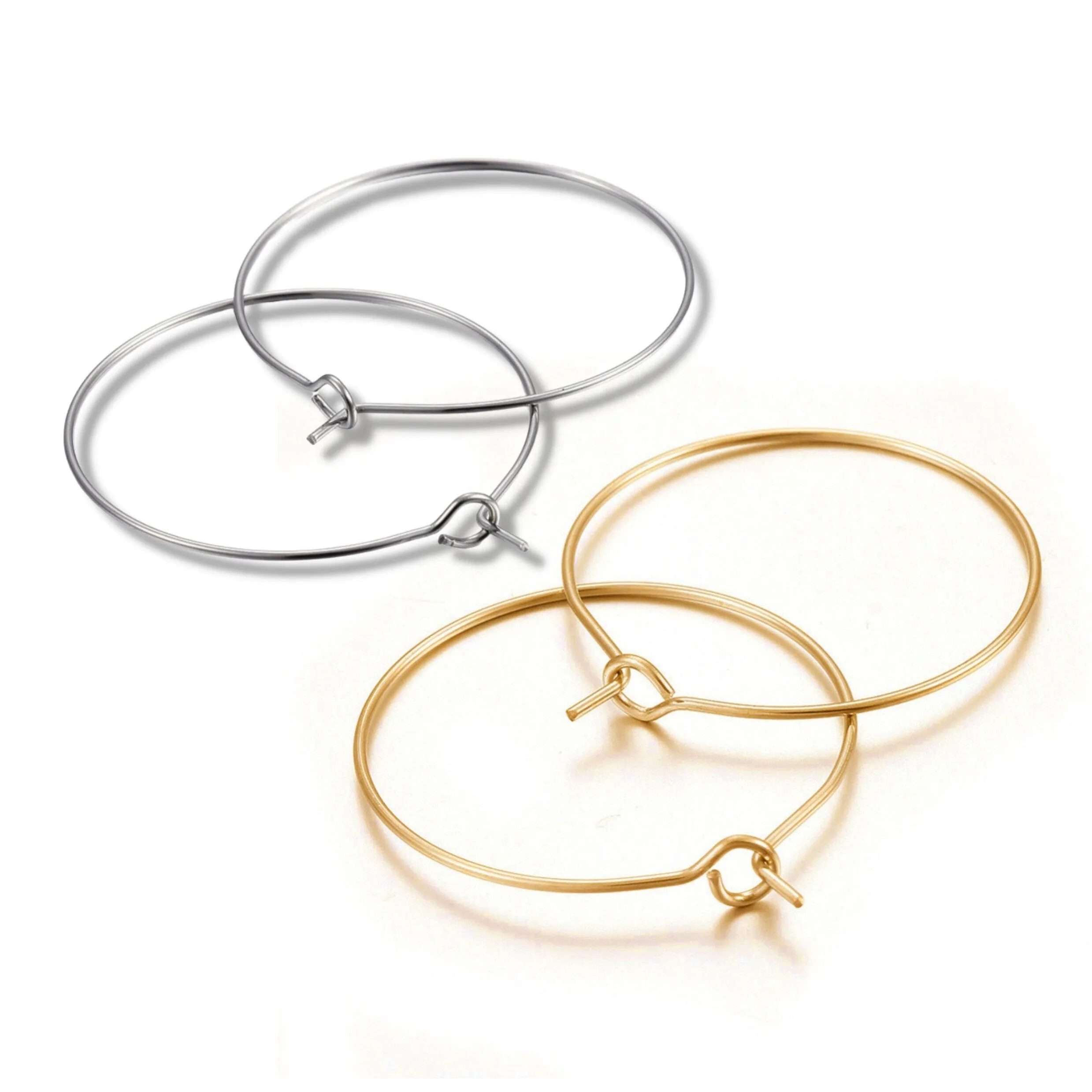10 Surgical stainless steel hoops, 4 sizes available