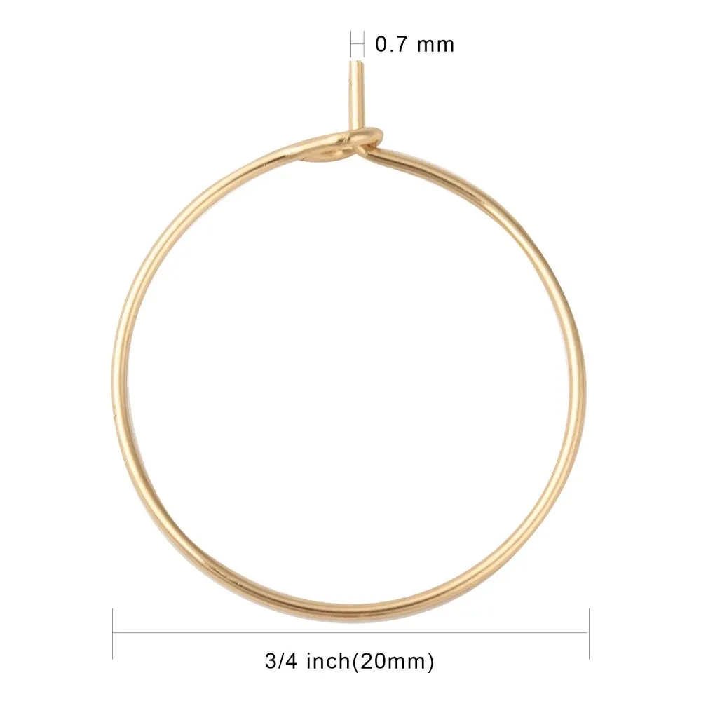 10 Surgical stainless steel hoops, 4 sizes available