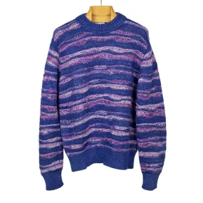 Aabuk Alpaca wool mix crewneck sweater with squiggly lines