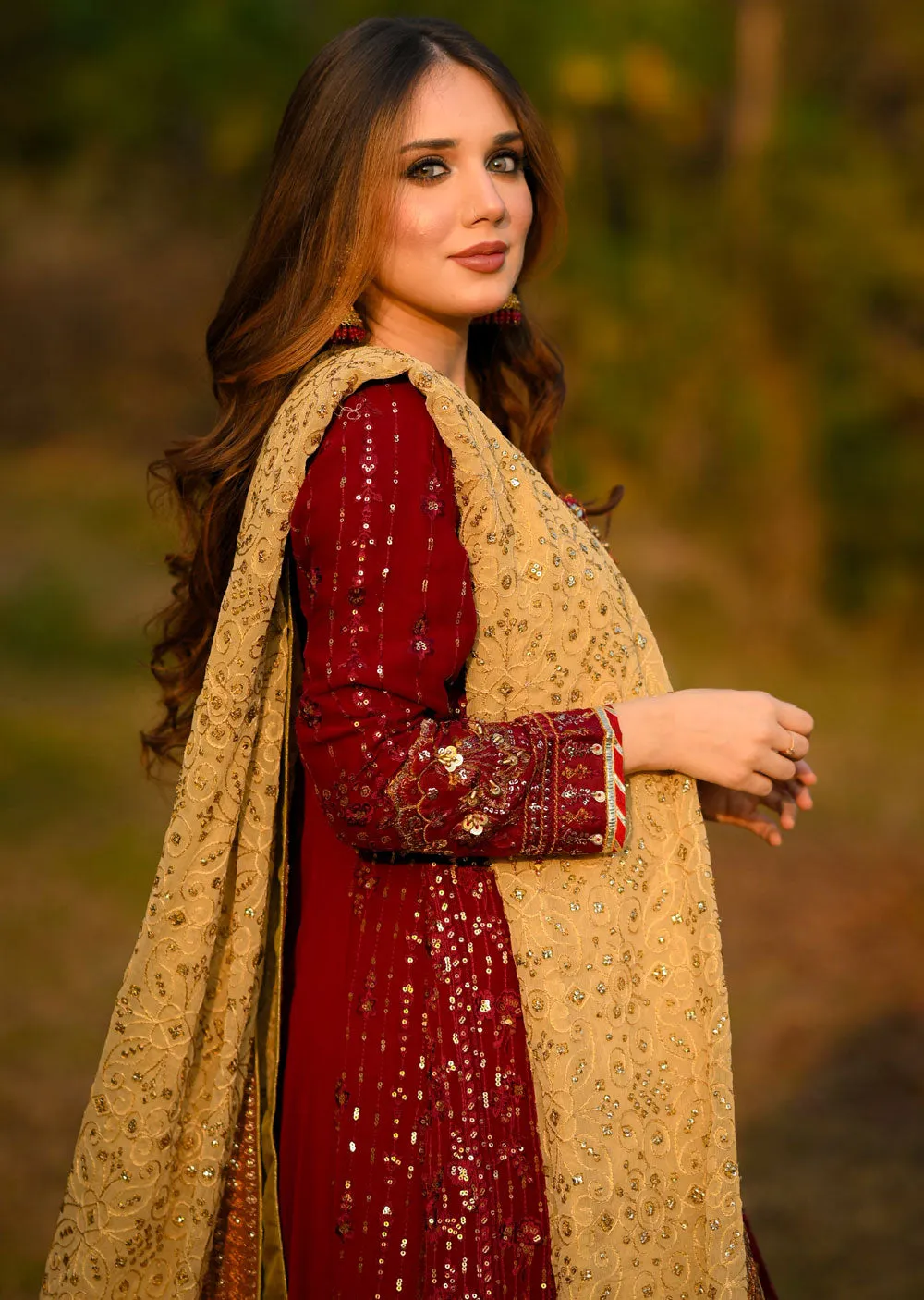 AL-3860 Readymade Maroon Ally's Dress Mummy and Me