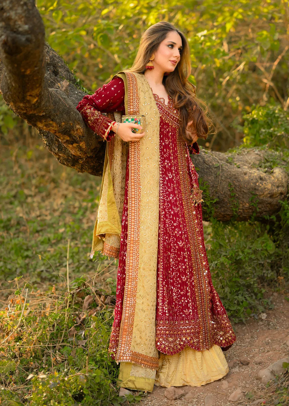 AL-3860 Readymade Maroon Ally's Dress Mummy and Me