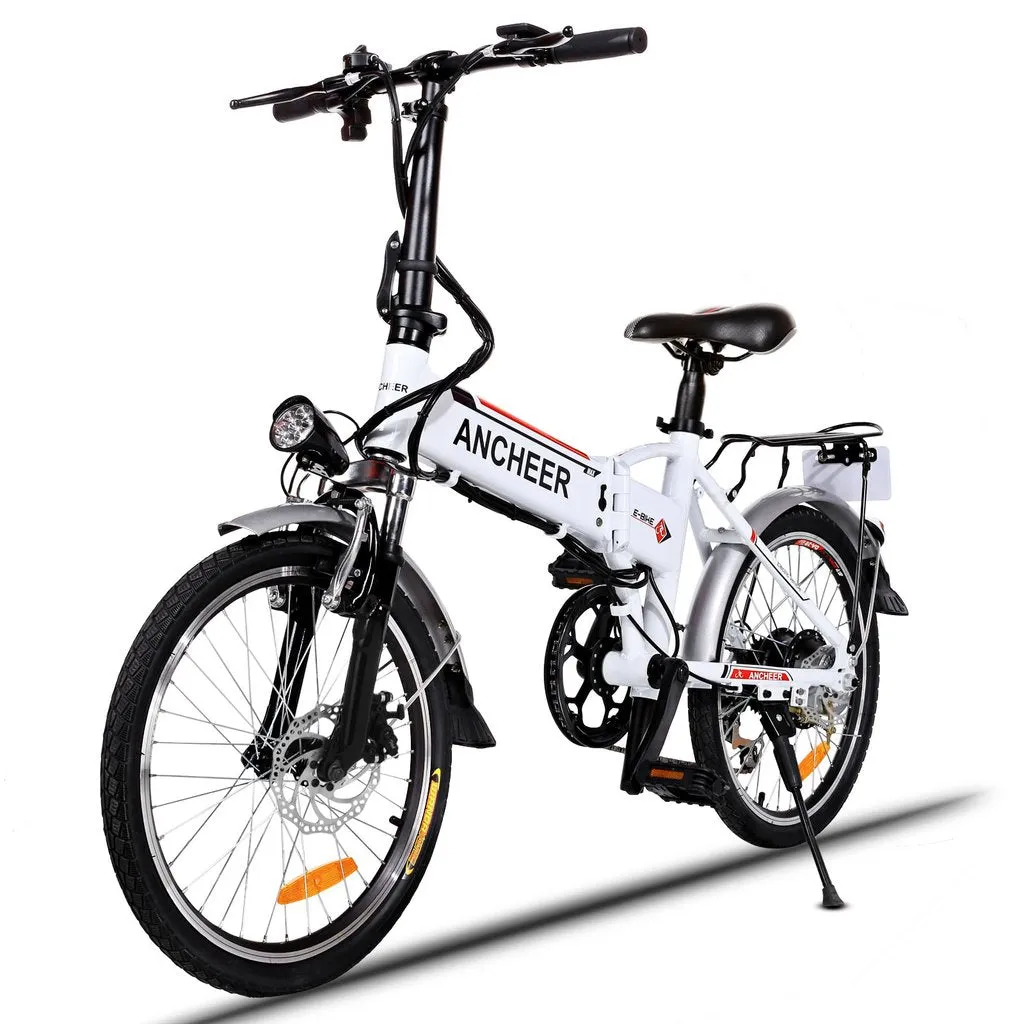 Ancheer 20 Inch Wheel Folding City Commuter Electric Bike