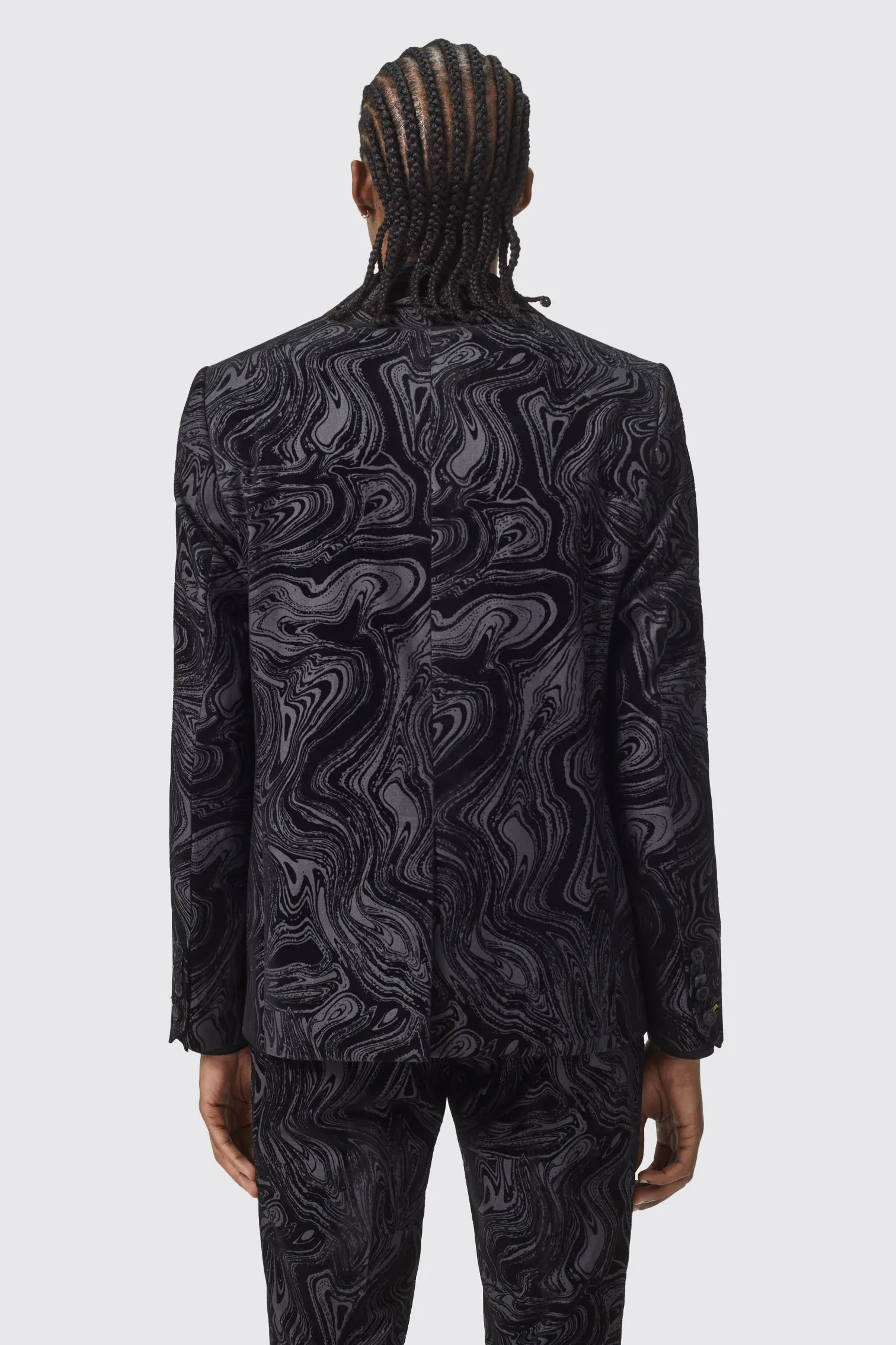 Angelou Slim Fit Black Jacket