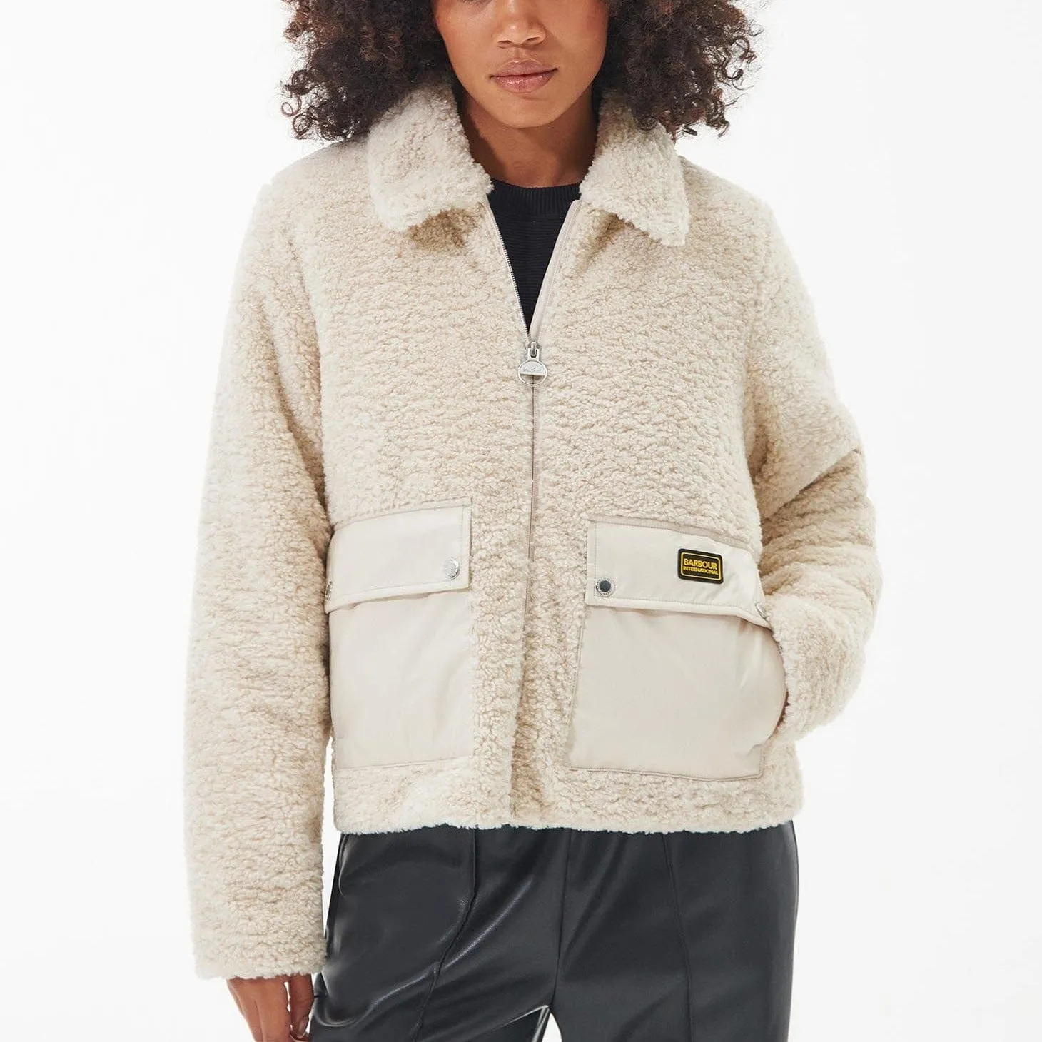 Barbour International Morini Fleece in Cream