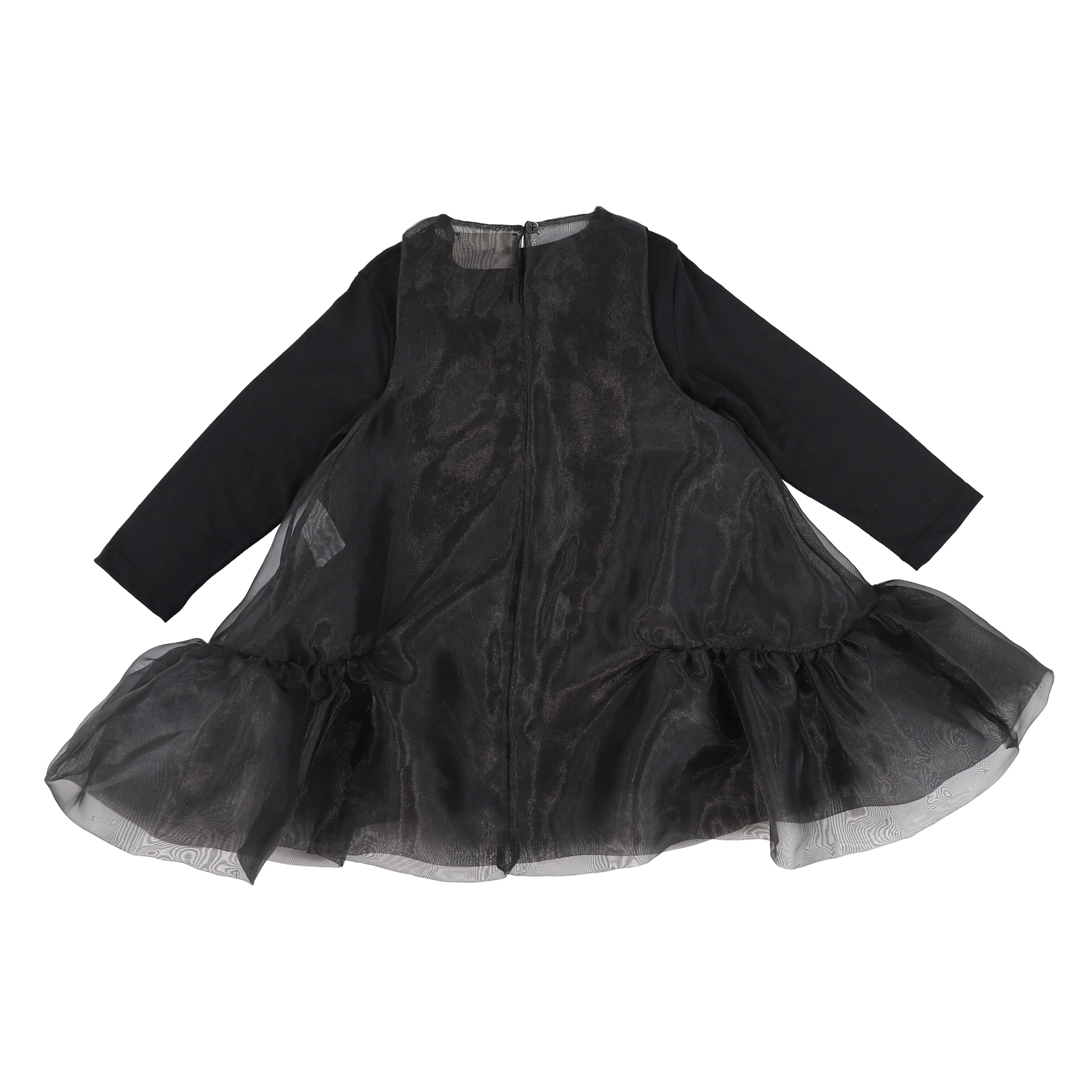 BE FOR ALL BLACK ORGANZA JUMPER [Final Sale]