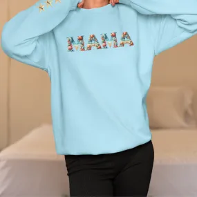 Beachy "MAMA" Sweatshirt – Cozy Gift for Mom, Starfish Sleeve