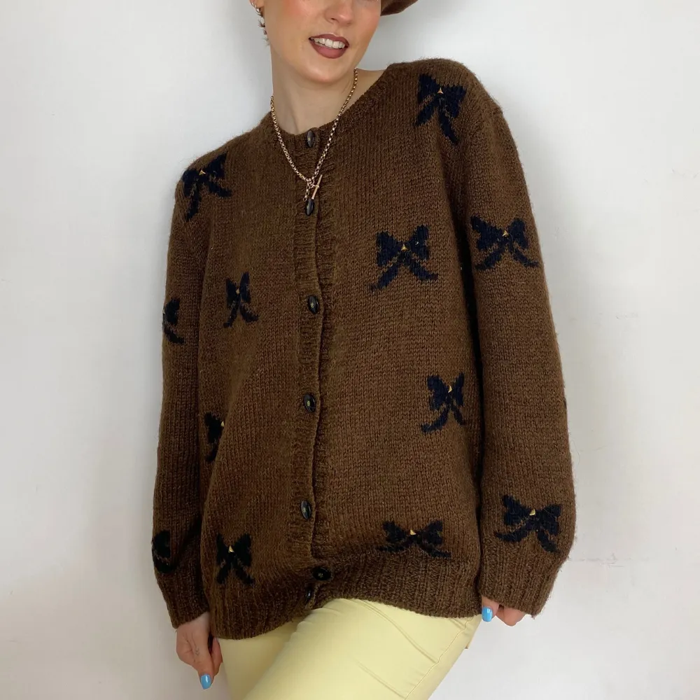 Bow Knitted Cardigan - M/L