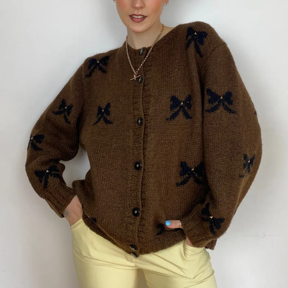 Bow Knitted Cardigan - M/L