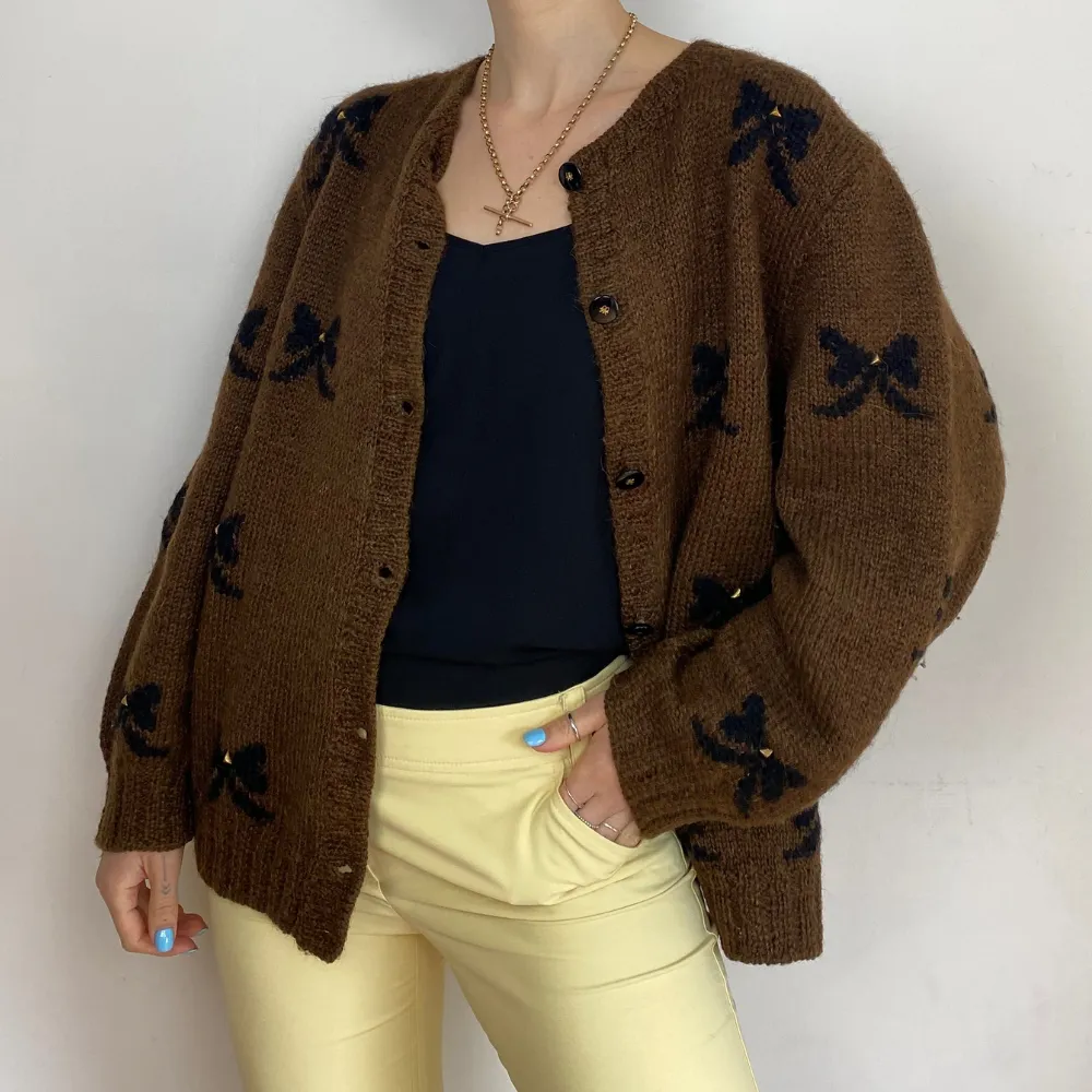Bow Knitted Cardigan - M/L