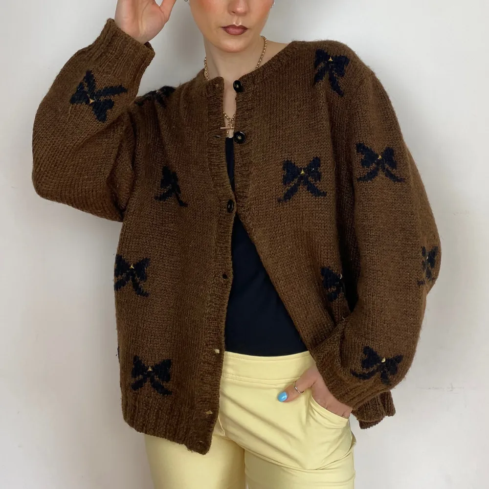 Bow Knitted Cardigan - M/L