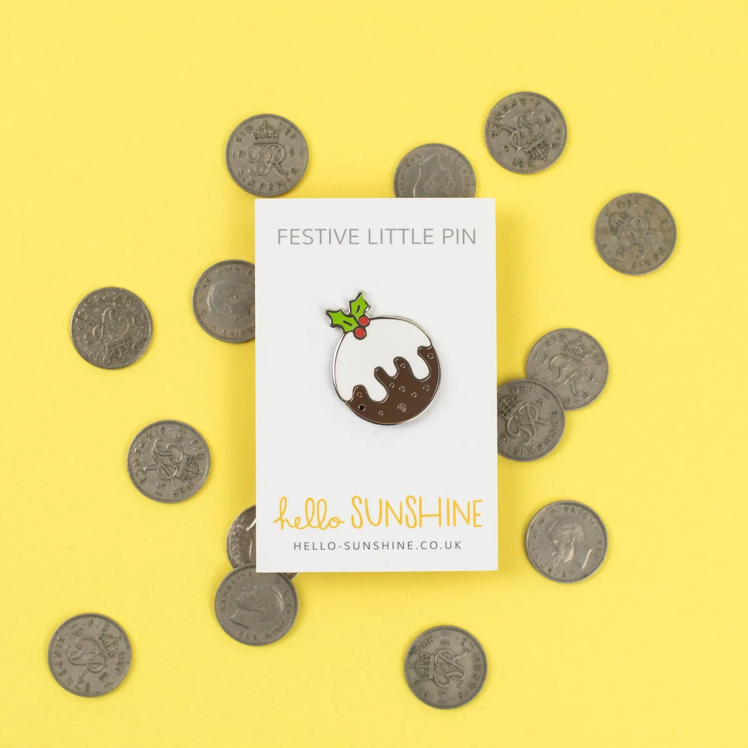 Christmas Pudding Pin