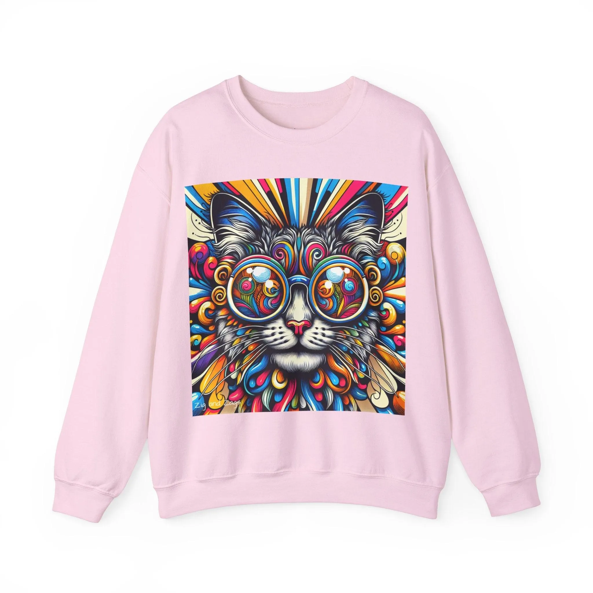 Cool Cat Pop Art Print Unisex Sweatshirt