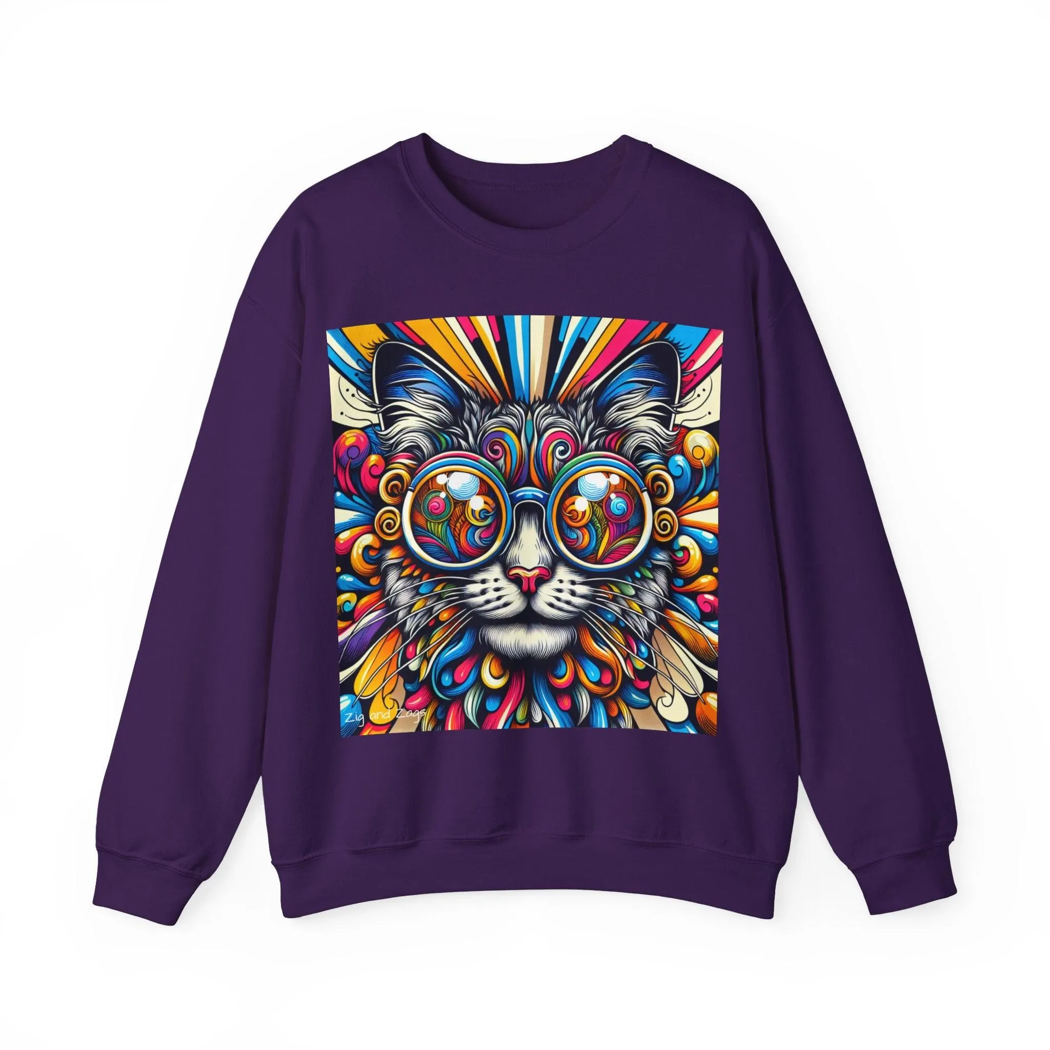 Cool Cat Pop Art Print Unisex Sweatshirt