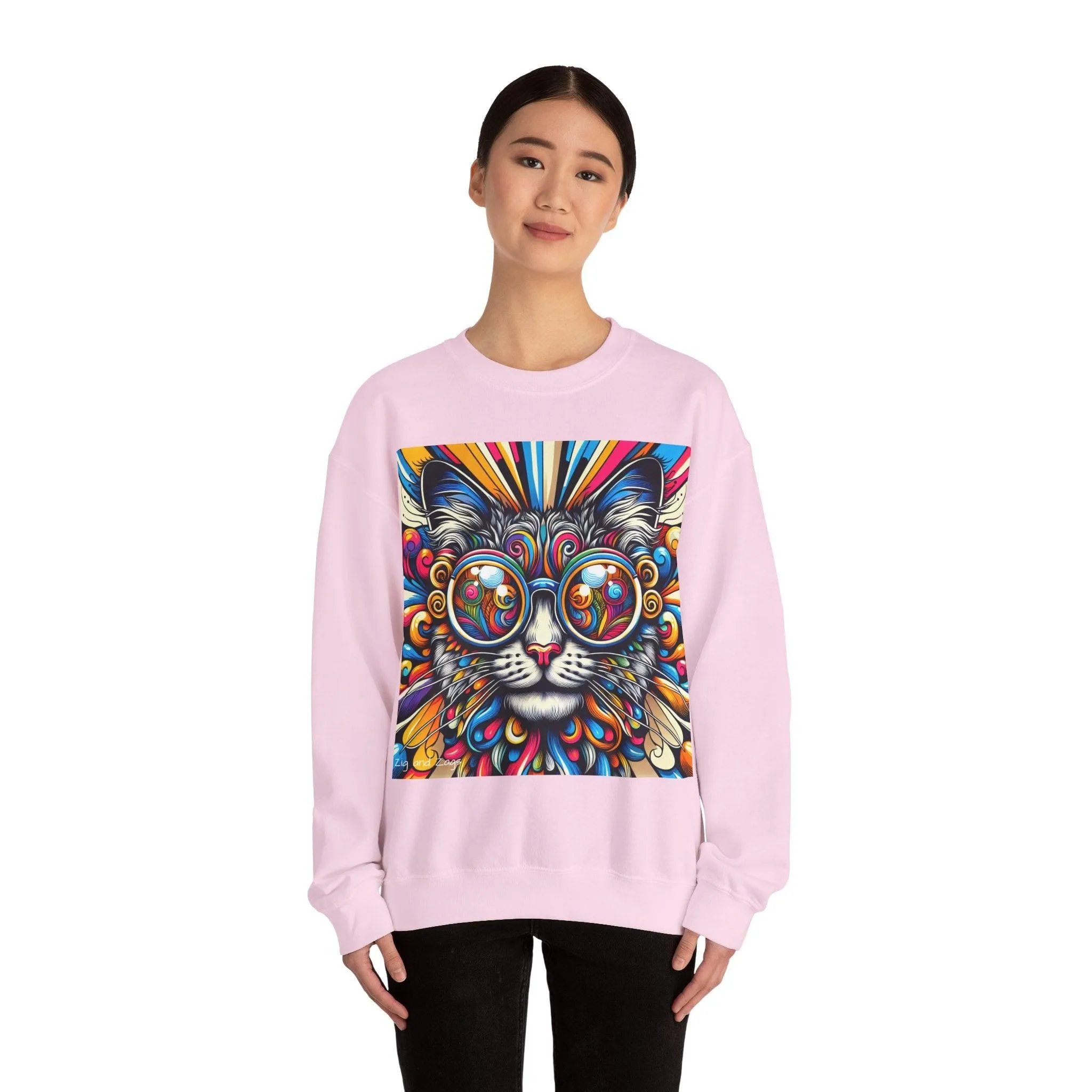 Cool Cat Pop Art Print Unisex Sweatshirt