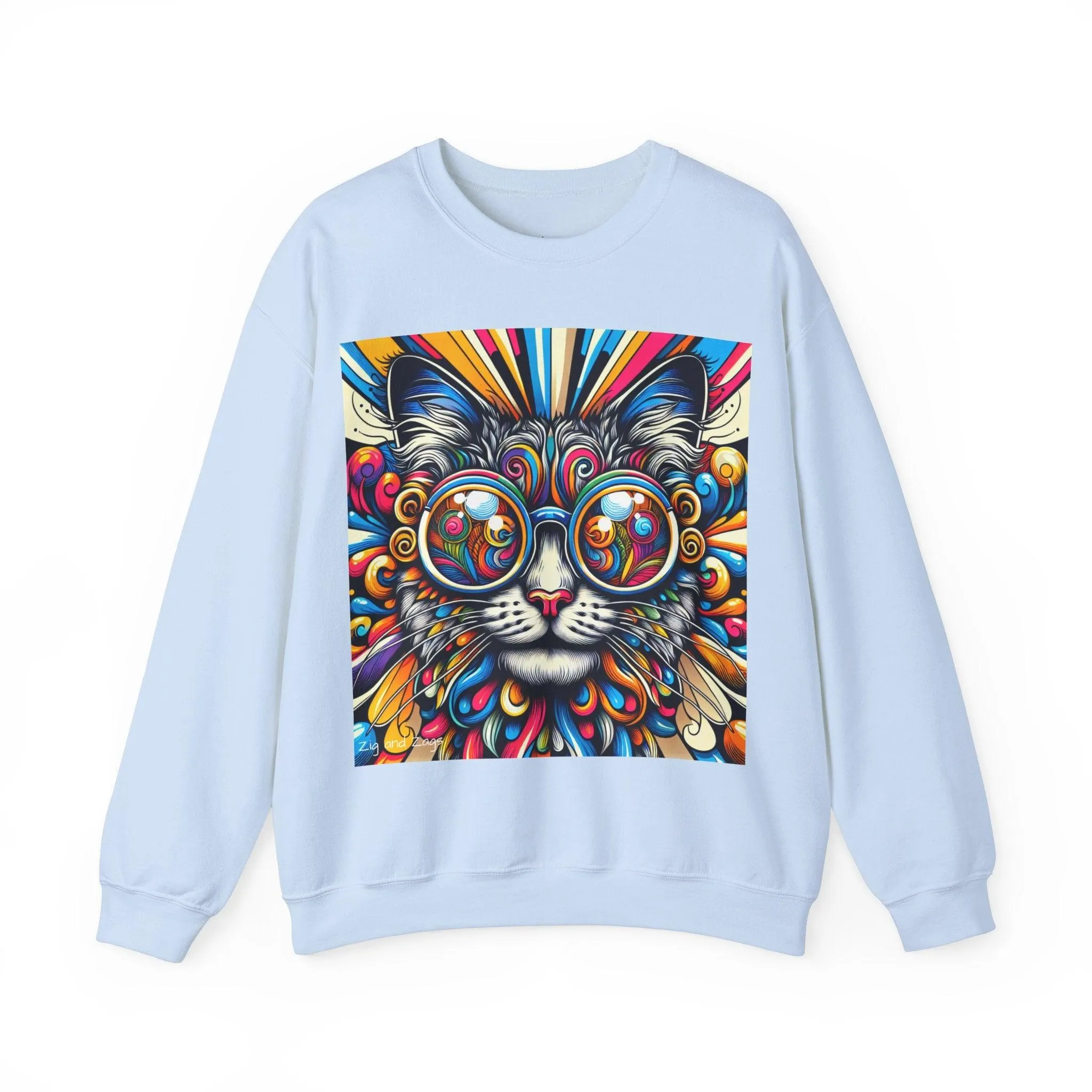 Cool Cat Pop Art Print Unisex Sweatshirt