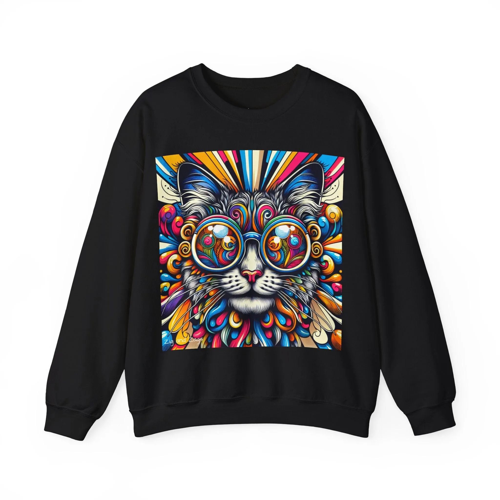Cool Cat Pop Art Print Unisex Sweatshirt