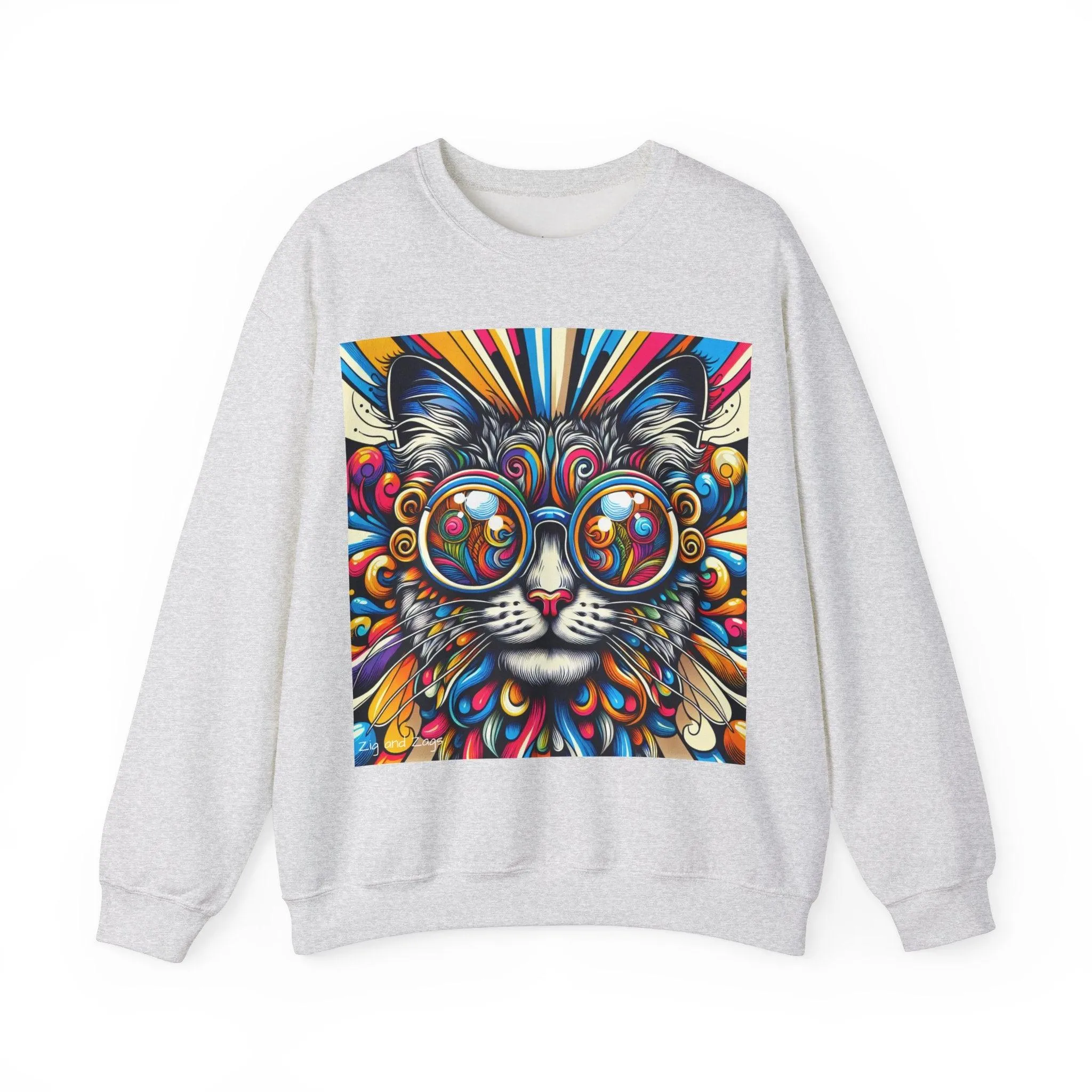 Cool Cat Pop Art Print Unisex Sweatshirt