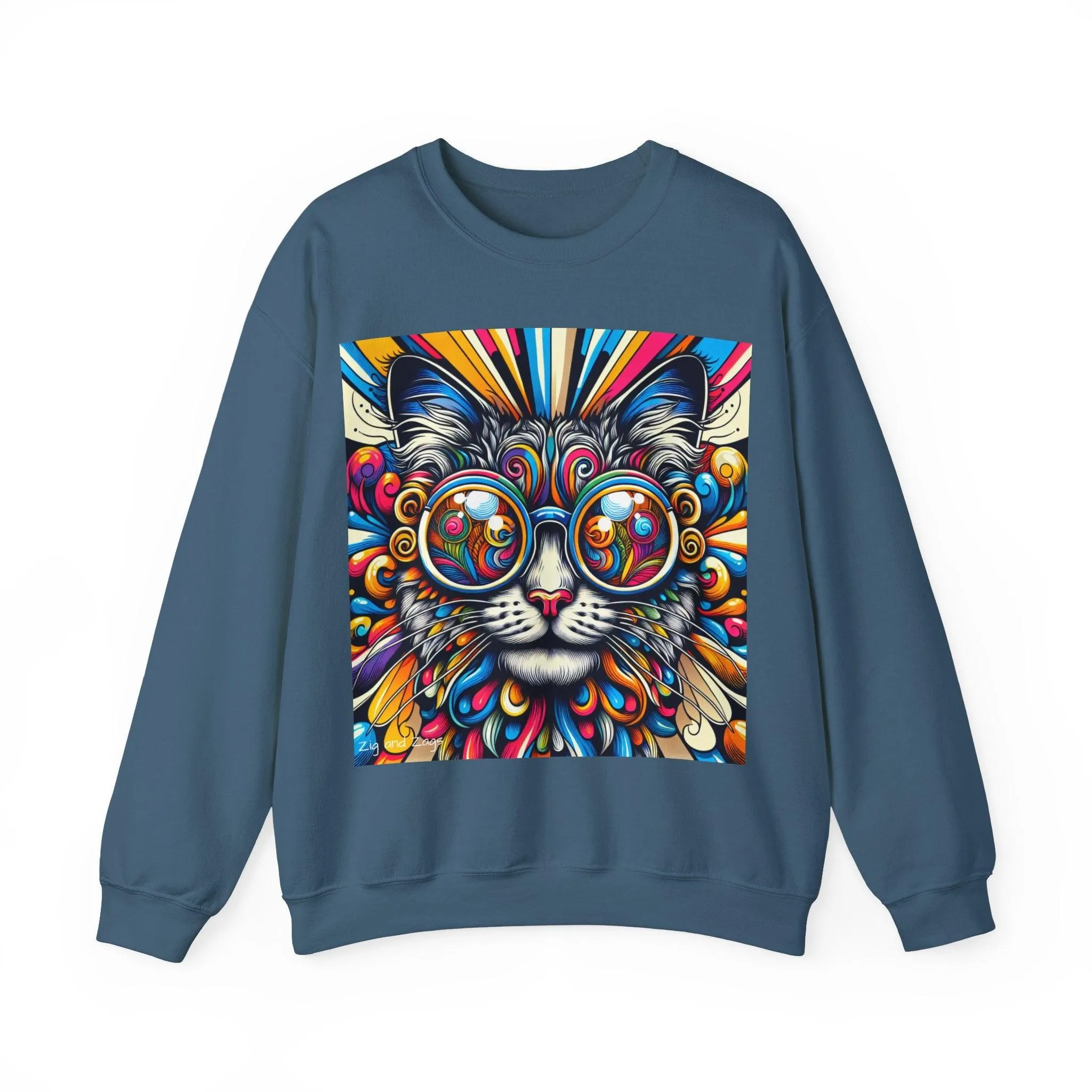 Cool Cat Pop Art Print Unisex Sweatshirt