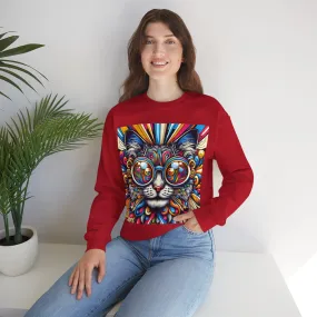 Cool Cat Pop Art Print Unisex Sweatshirt