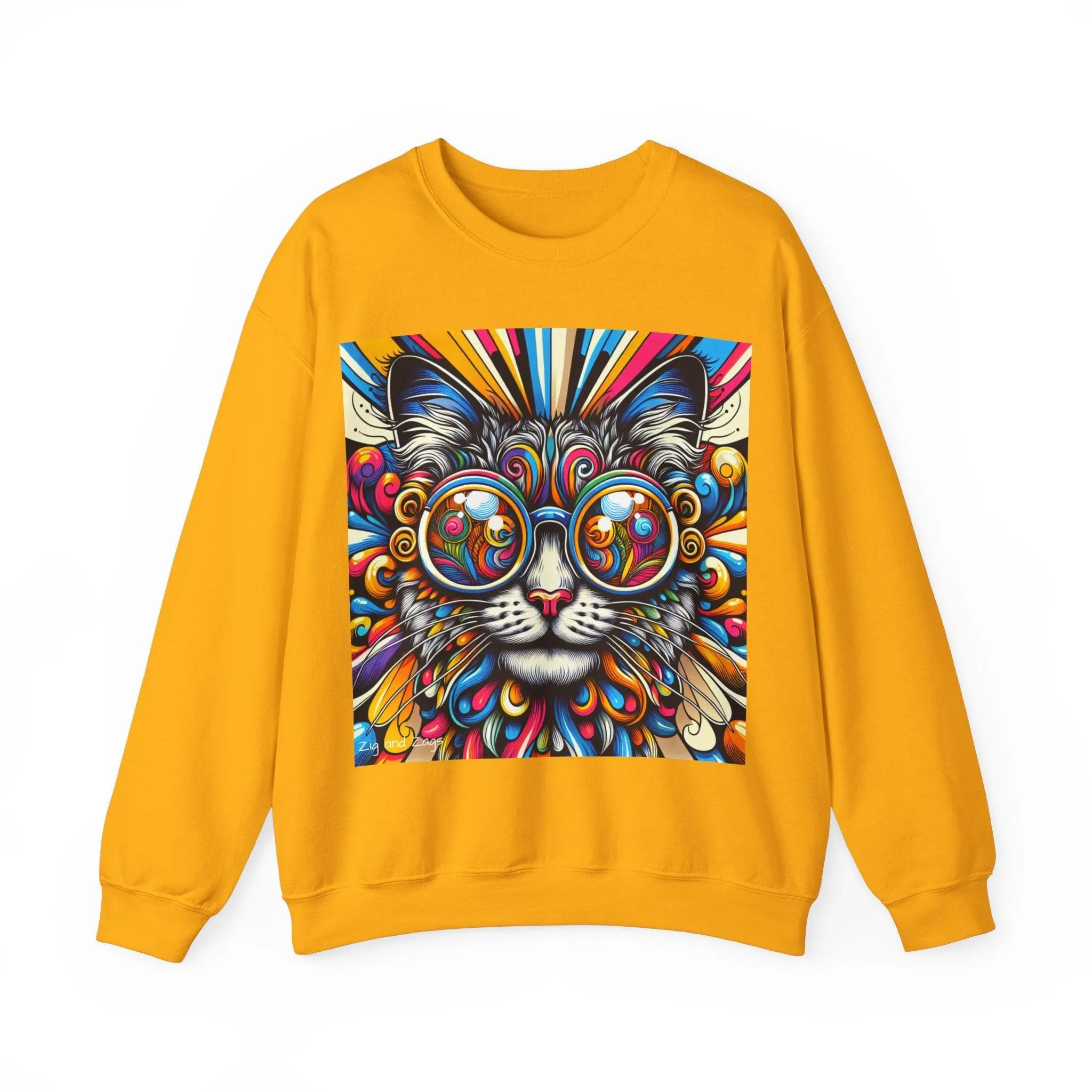 Cool Cat Pop Art Print Unisex Sweatshirt