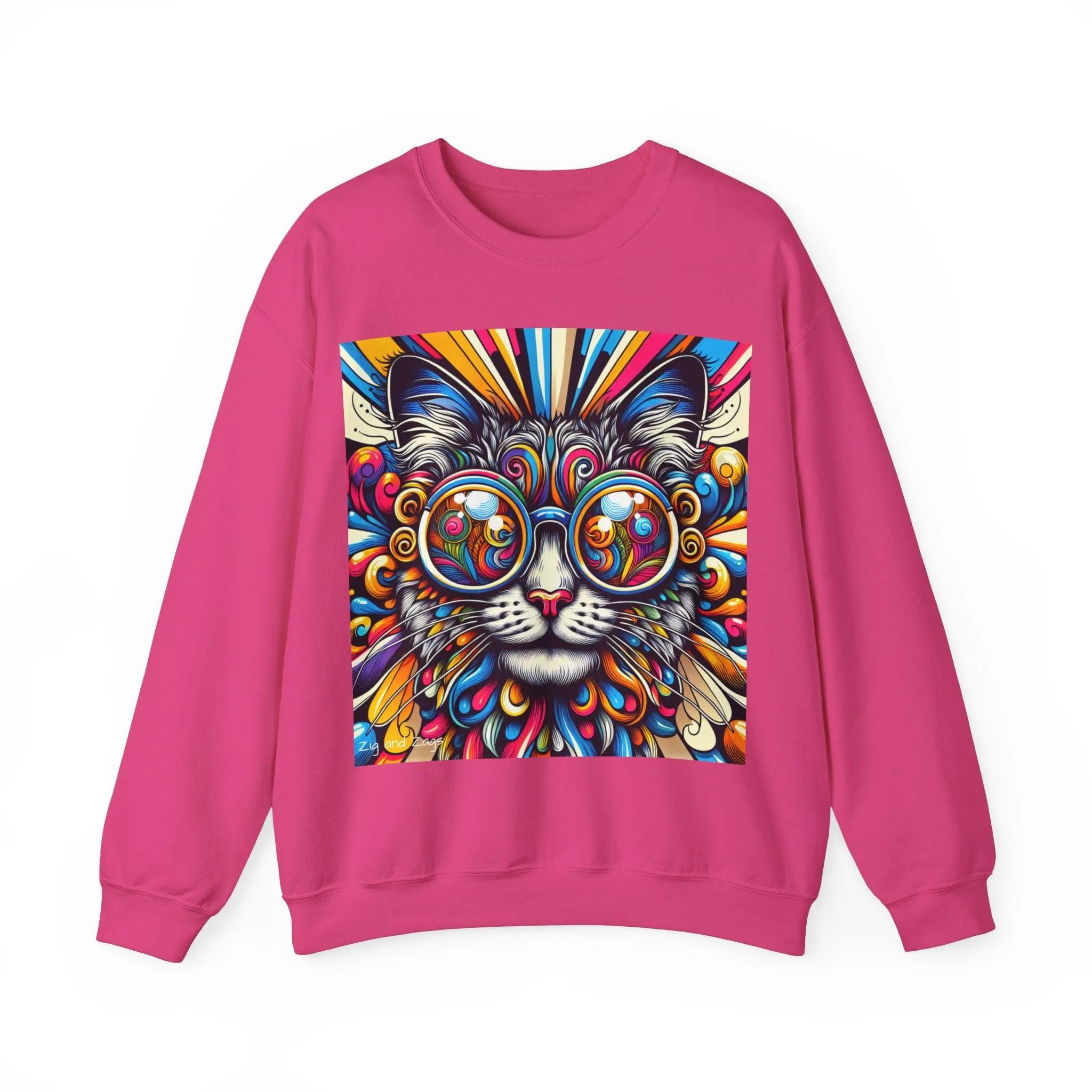 Cool Cat Pop Art Print Unisex Sweatshirt