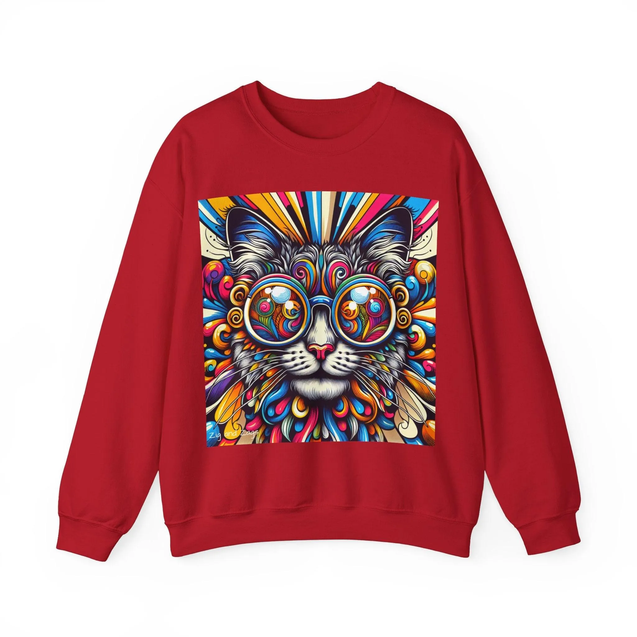Cool Cat Pop Art Print Unisex Sweatshirt