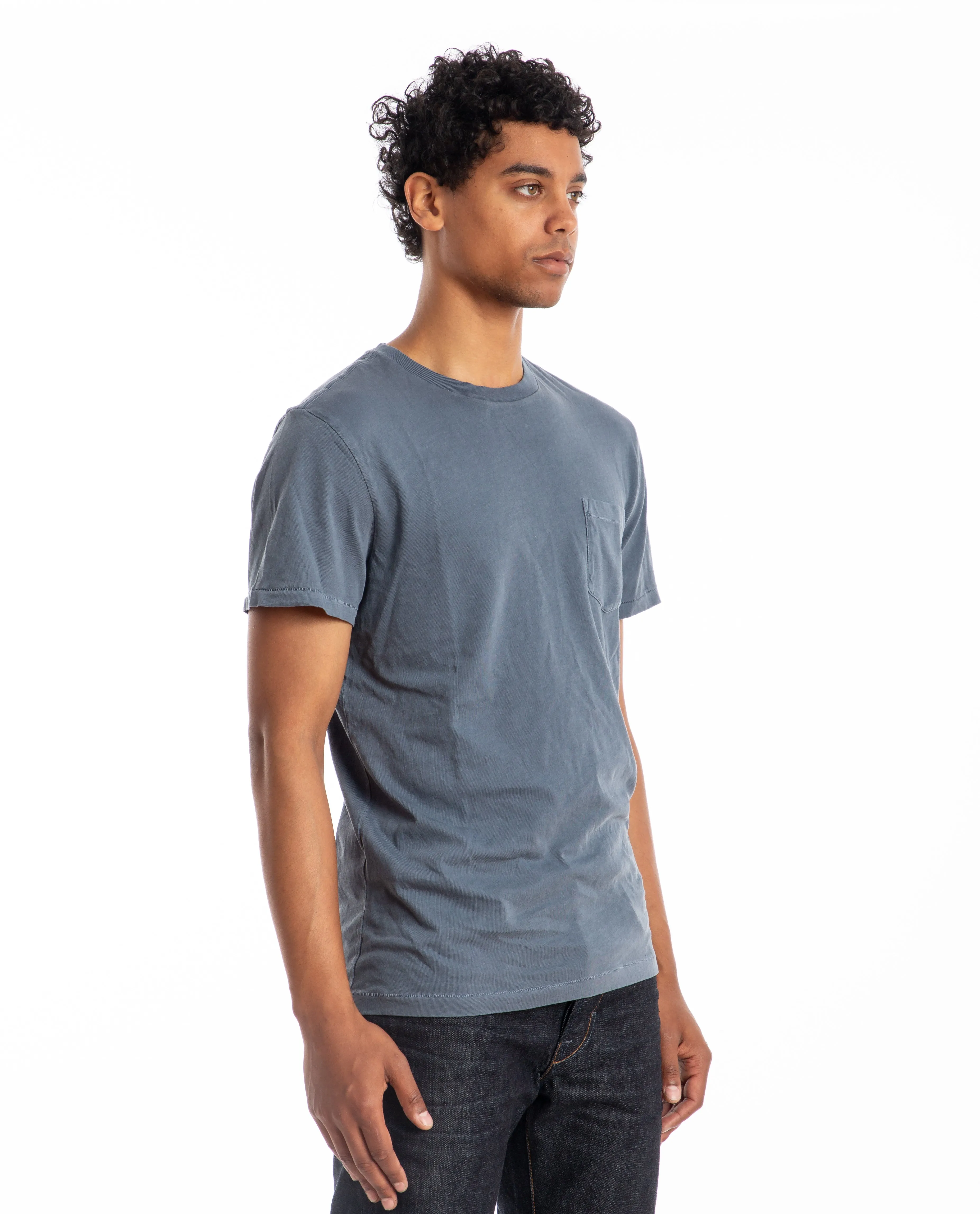 Crewneck Pocket Tee Blue