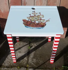 Custom Listing for stephen personalised bespoke child's vintage school desk with pirate theme