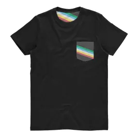 Disability Pride Flag Pocket T Shirt