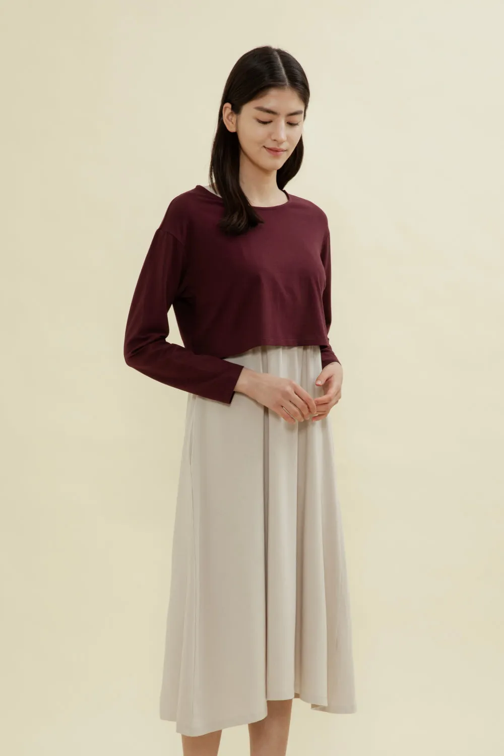 Double Layer Nursing Dress