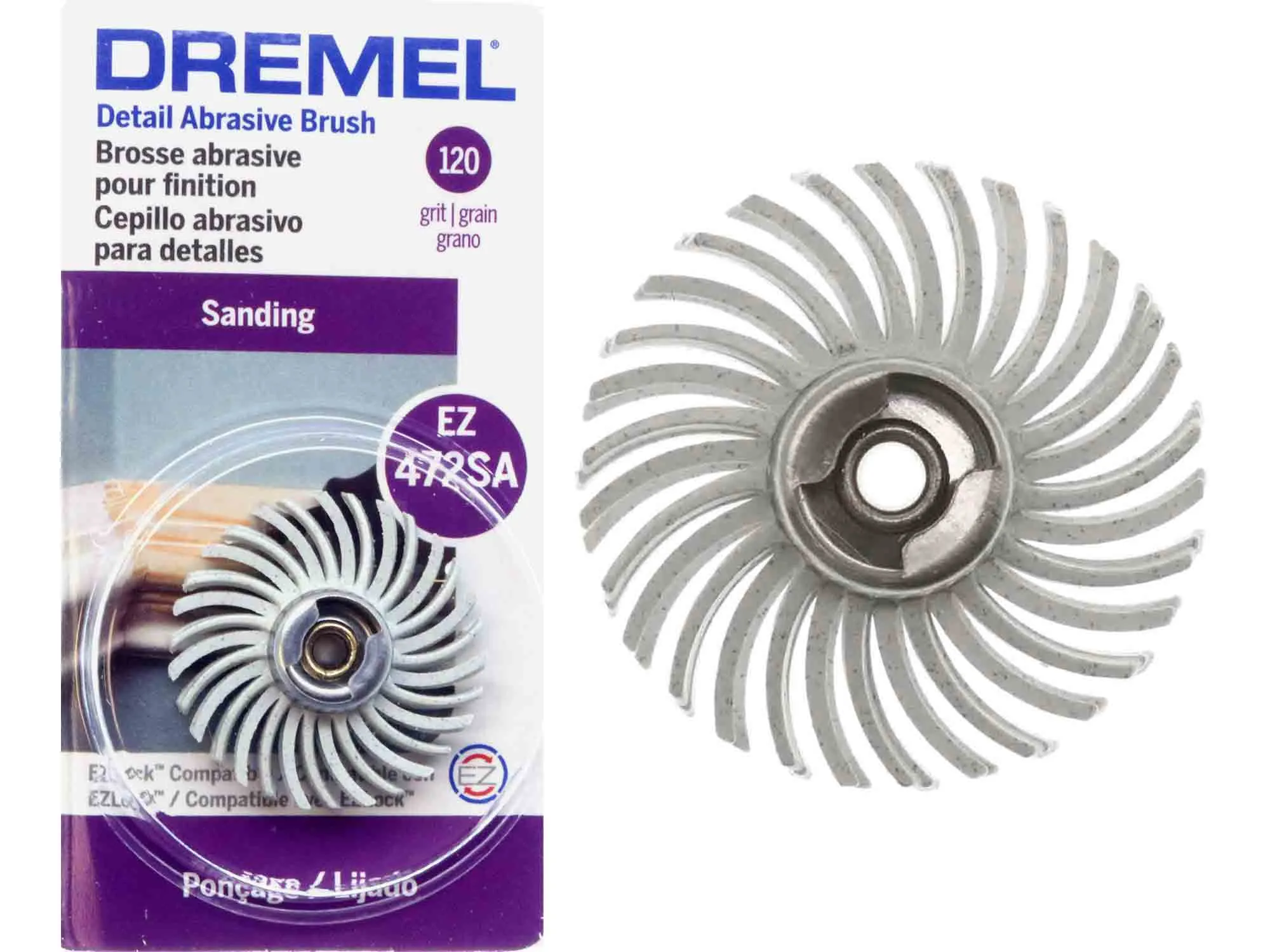 Dremel EZ472SA Medium 120 Grit Detail Abrasive Brush
