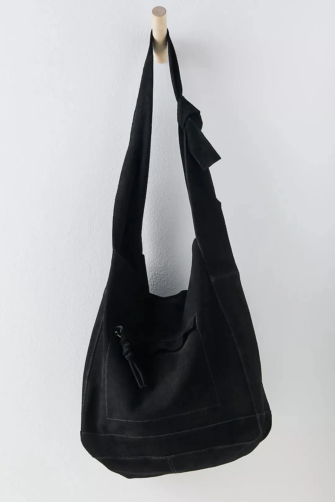 FREE PEOPLE JESSA SUEDE CARRYALL BLACK
