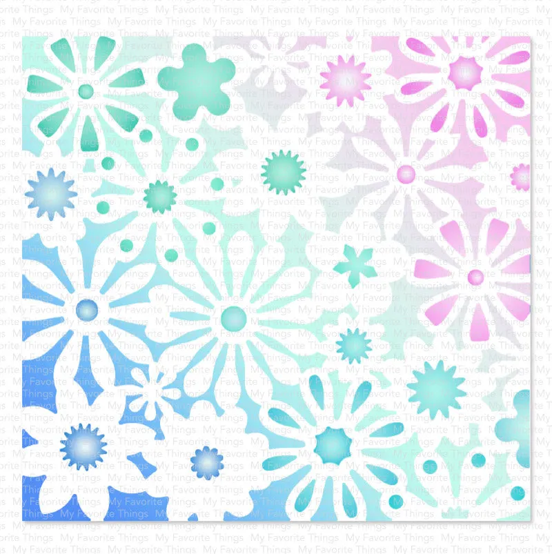 Funky Florals Stencil Set