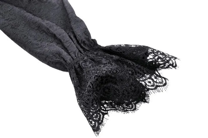 Gothic Hollow Pattern Sheer Tailcoat JW271
