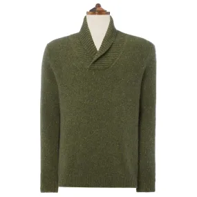 GREEN LACKEN DONEGAL CASHMERE JUMPER