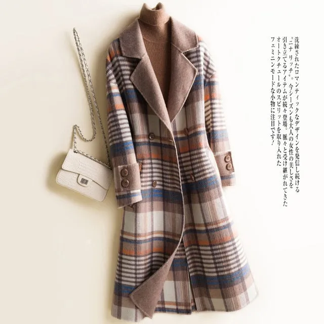 High-end Fashion Wool Coat Winter Woman