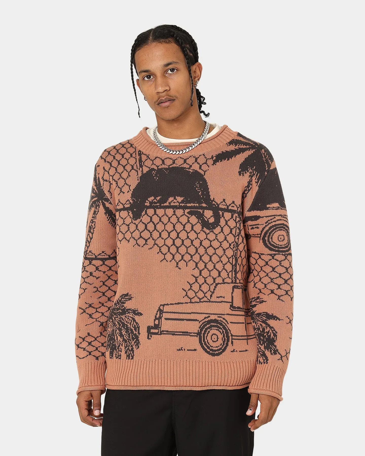 Honor The Gift Jungle Sweater Peach