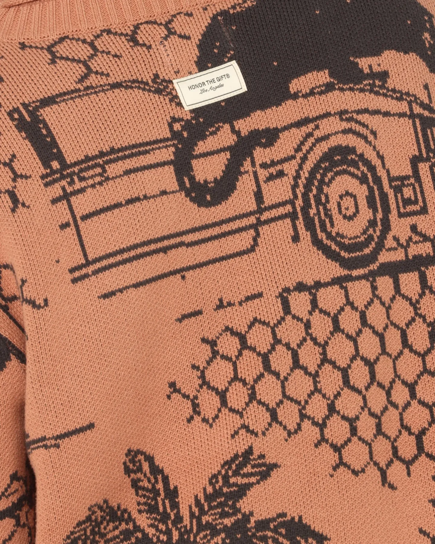 Honor The Gift Jungle Sweater Peach