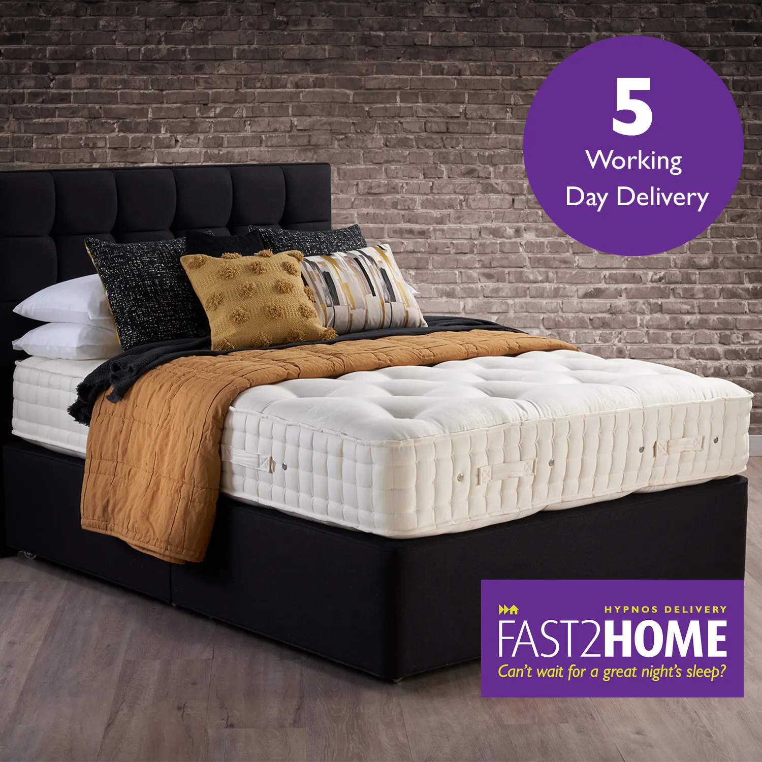 Hypnos Wool Origins 8 Mattress - Double
