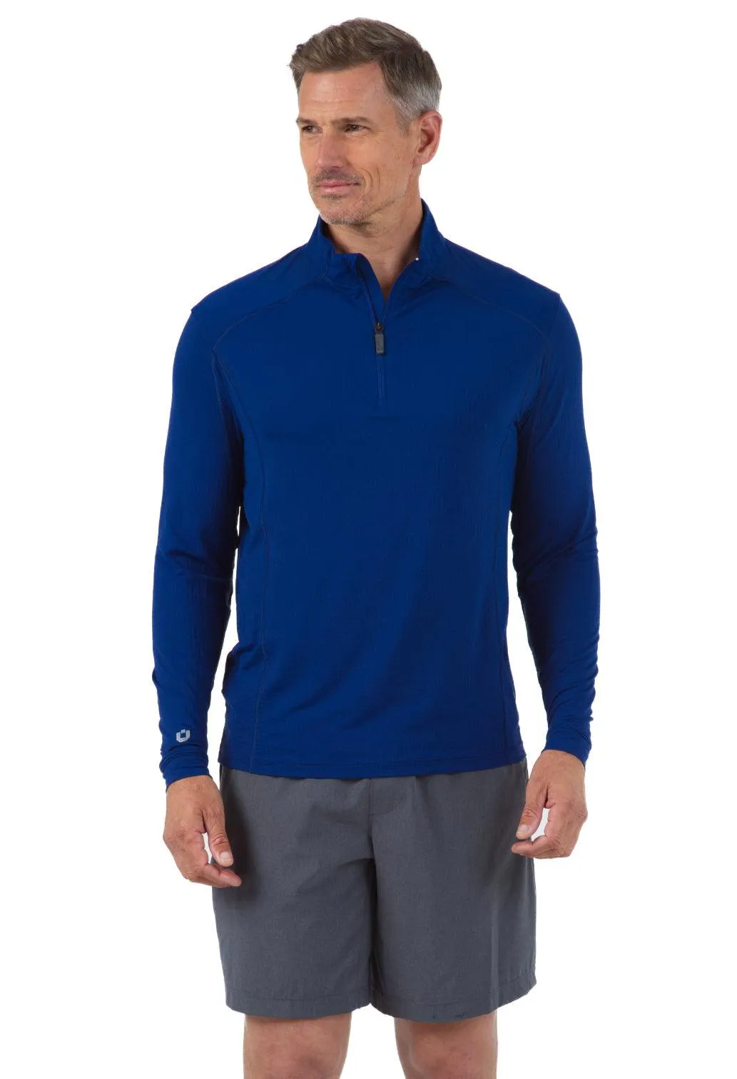 Ibkül - Men's Long Sleeve Mock Neck Pullover - 90199 (Modern Fit)