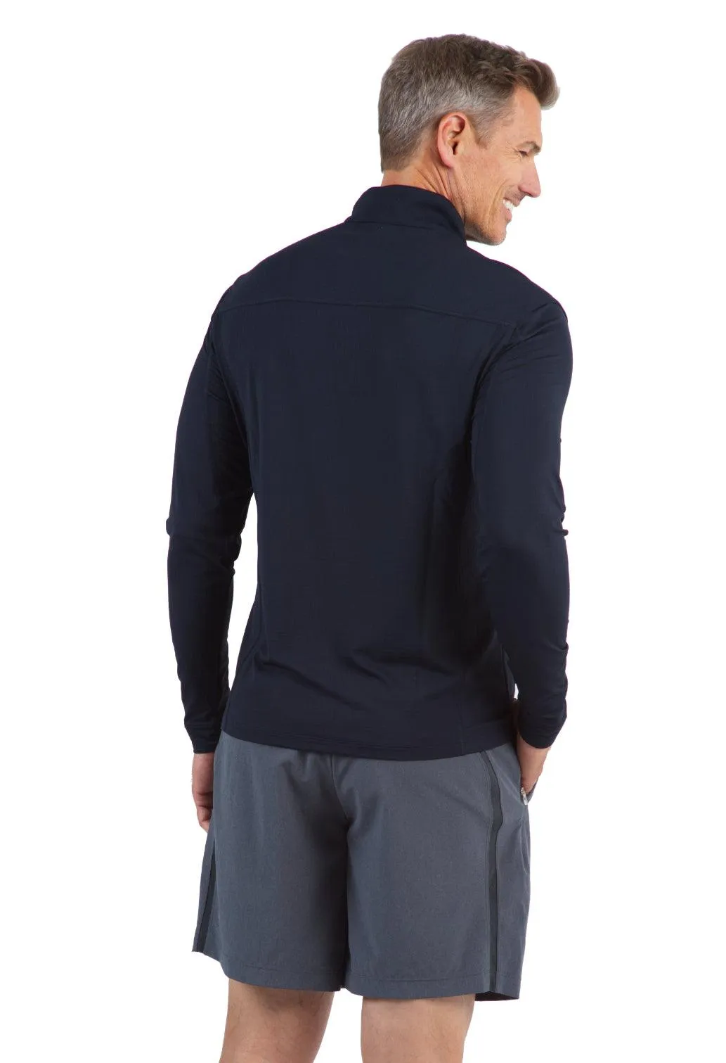 Ibkül - Men's Long Sleeve Mock Neck Pullover - 90199 (Modern Fit)