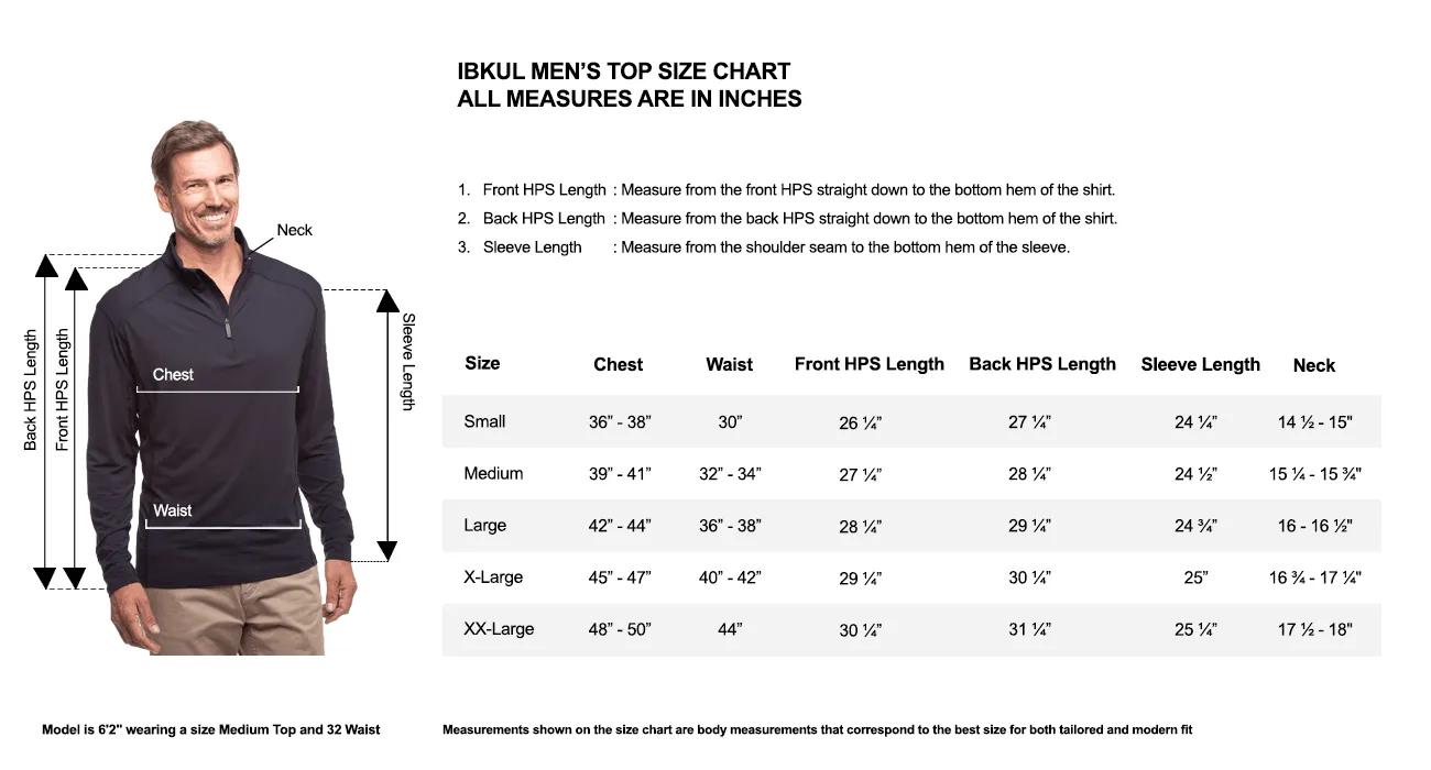 Ibkül - Men's Long Sleeve Mock Neck Pullover - 90199 (Modern Fit)