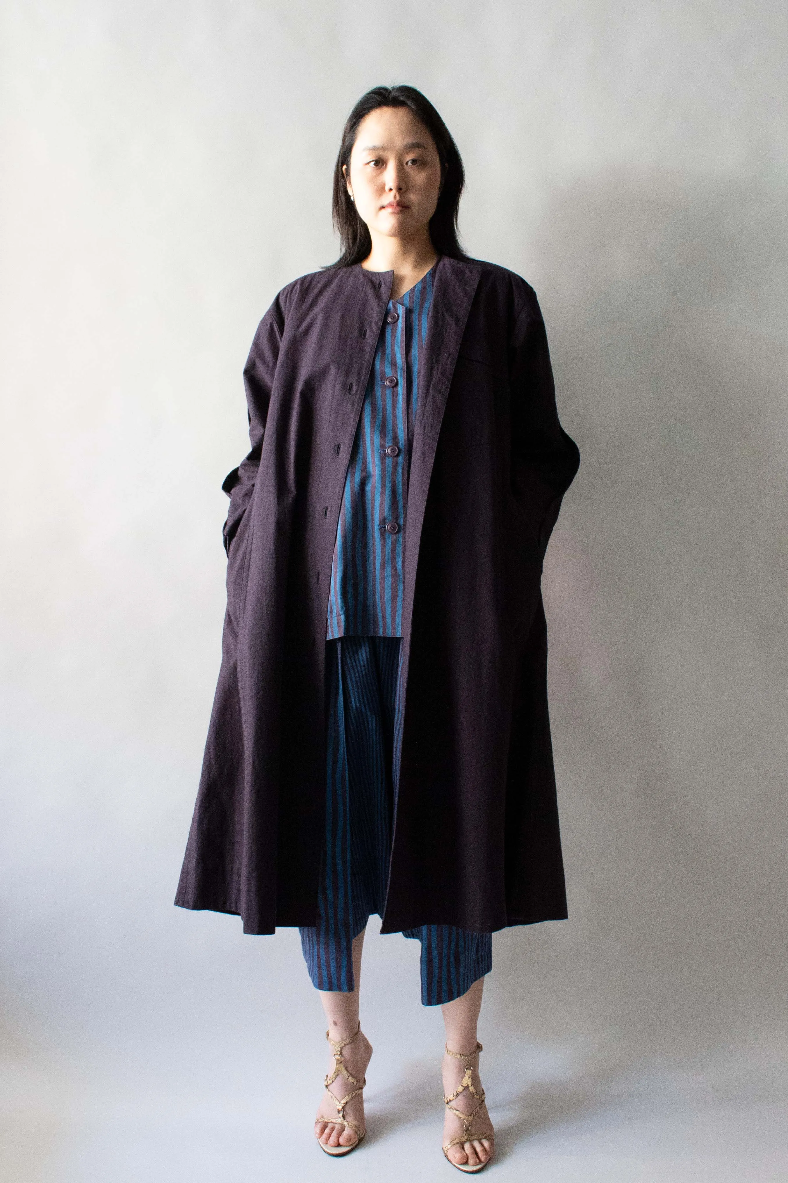 Issey Miyake Indigo Cotton Jacket