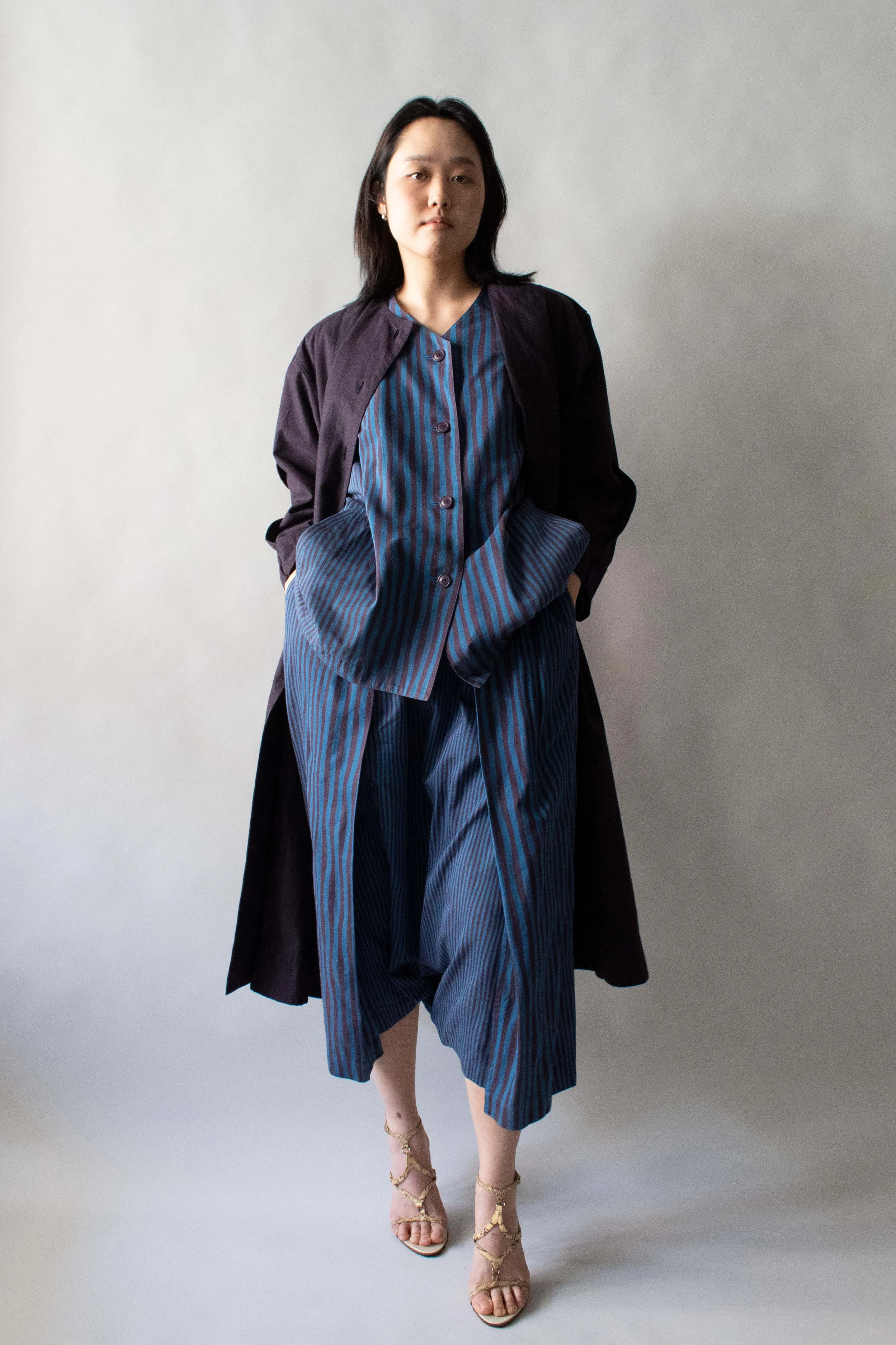 Issey Miyake Indigo Cotton Jacket