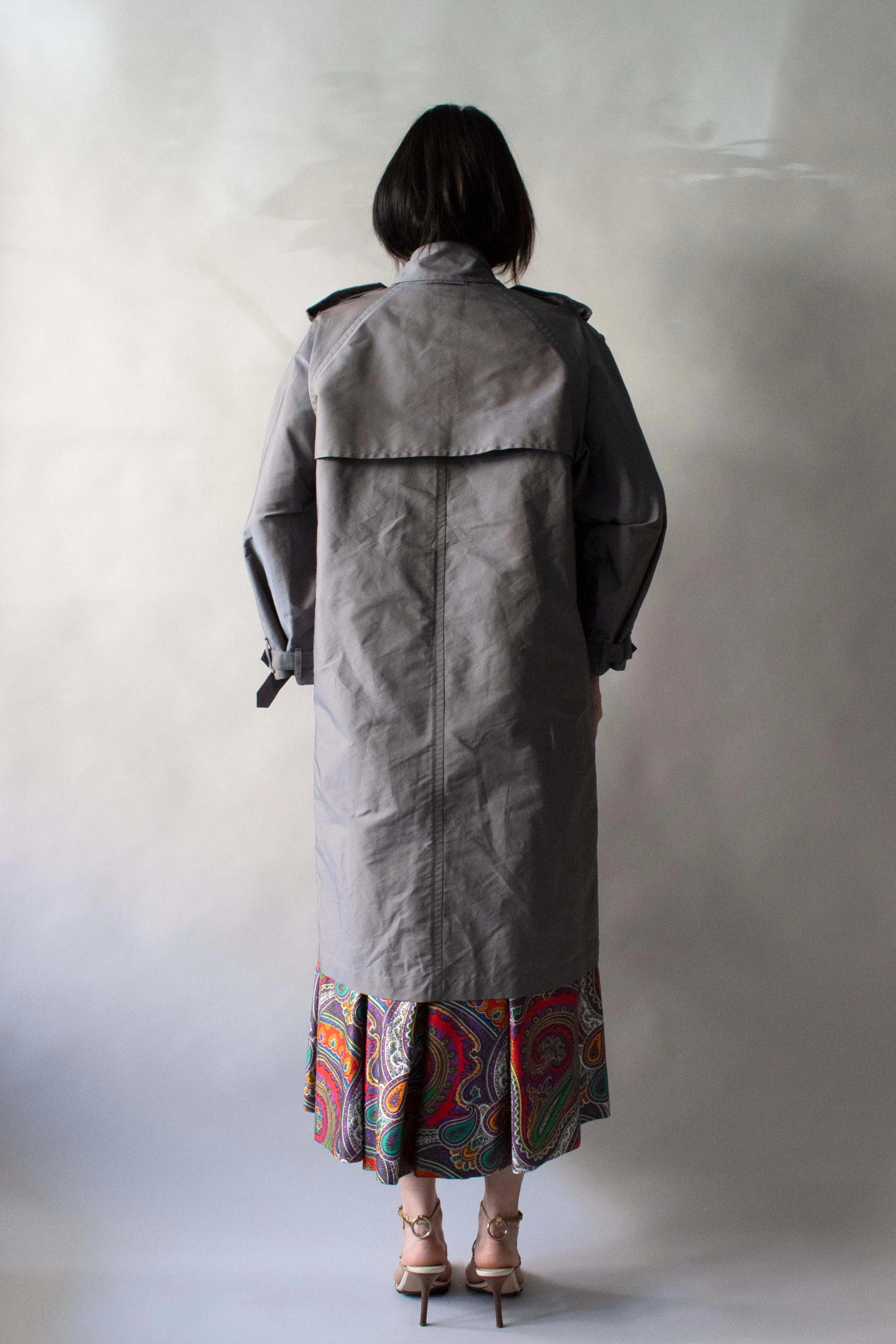 Jean Paul Gaultier Iridescent Woven Trench Coat