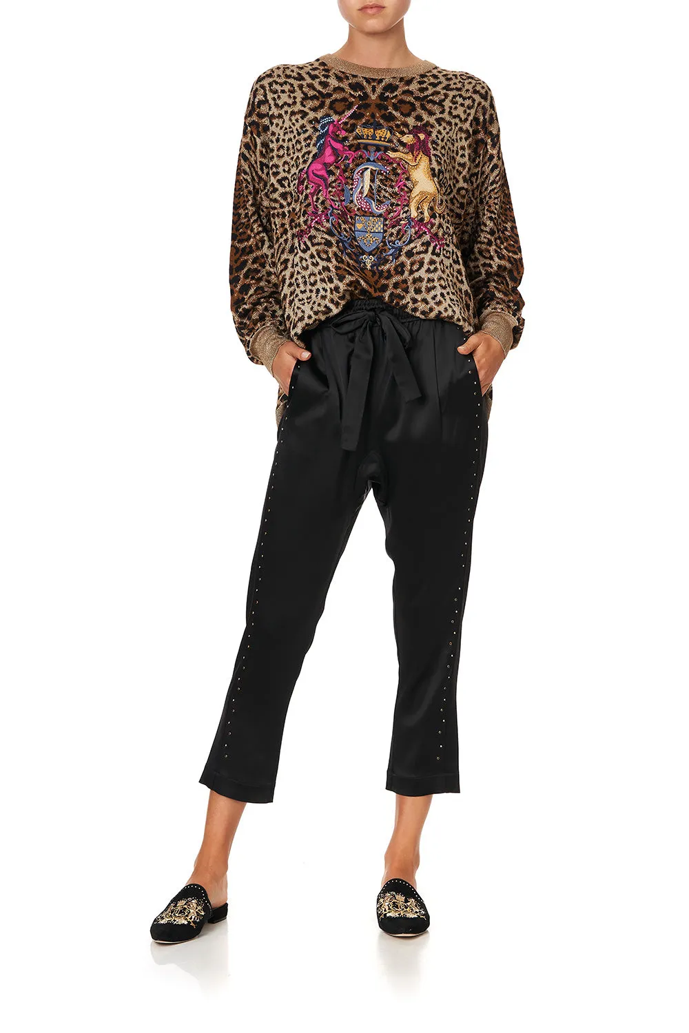 KNIT PRINTED JUMPER POETIC ANARCHY
